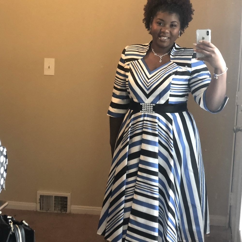 Blue/White Dress